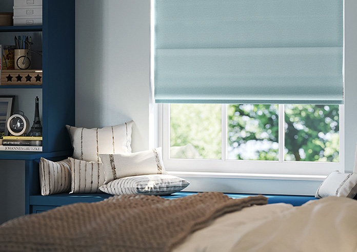 Stamford, Azure - Twist&Fit Roman Blind - Image 5